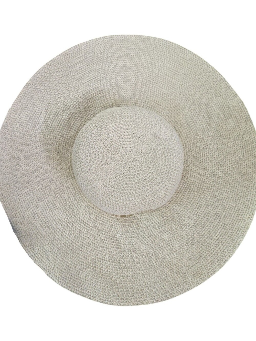 Apt. 9 Women's Wide Brim Straw Hat - Natural Beige Travel Packable Foldable - Picture 8 of 8